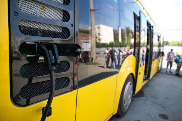 istock New energy bus battery charging 1162934201