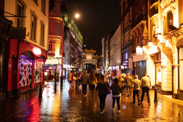 istock Crowd in China Town in London 1162935753