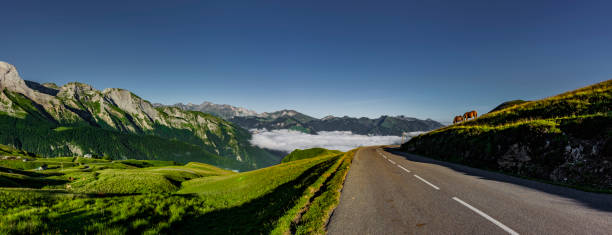 RN 618 Col d'Aubisque in the French Pyrenees