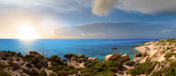 istock Summer Sithonia rocky coast, Greece. 1162945218