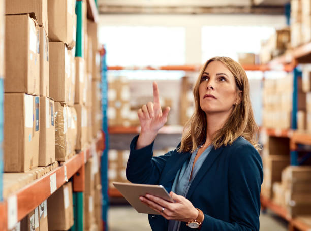 istock Browsing through the contents of her stocks 1162945693