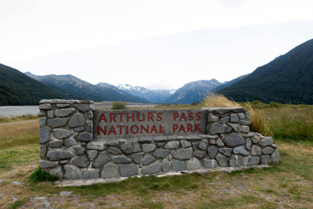 istock Sign of Arthur's Pass National Park 1162949896