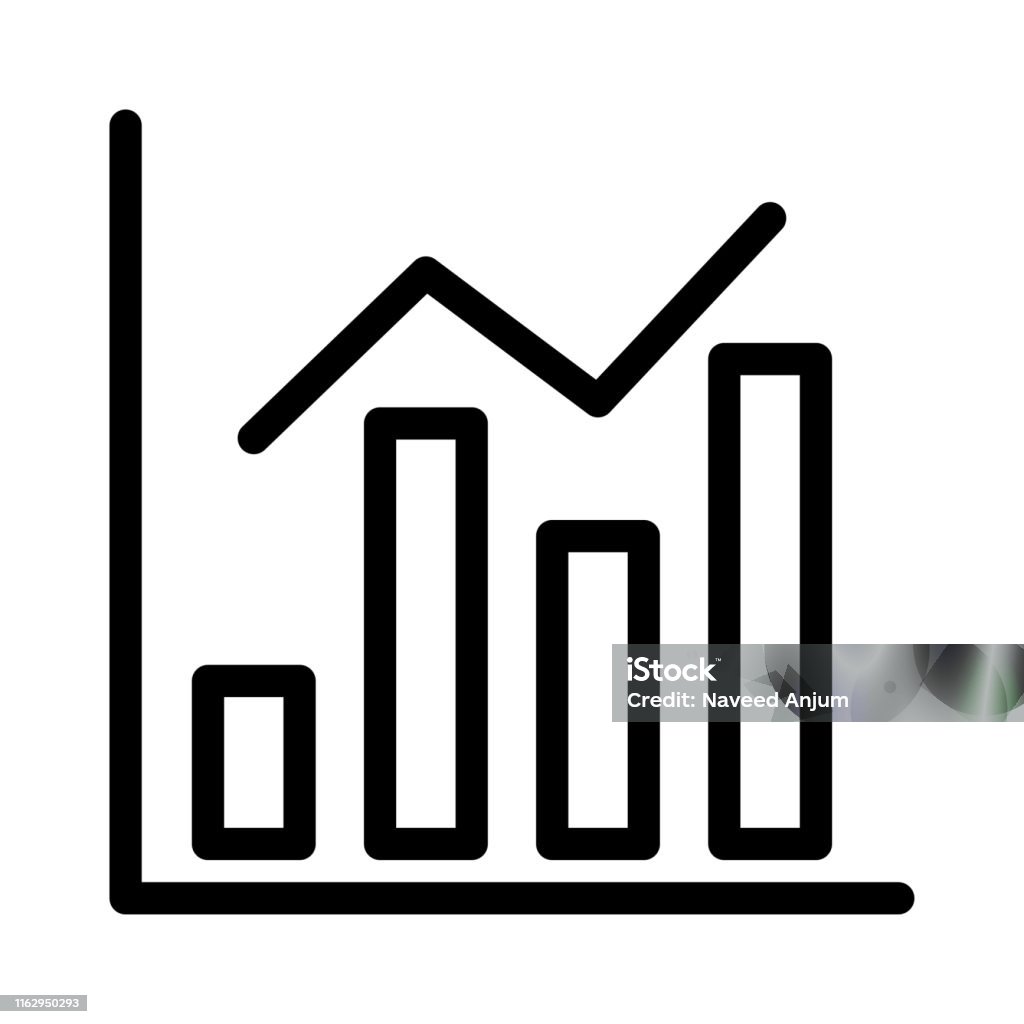 Stock Graph Vector Image Chart Stock Illustration - Download Image Now - Abstract, Business ...