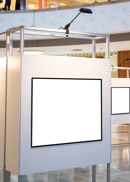 istock billboard blank mockup and template empty frame for logo or text on advertising poster screen background, modern flat style, outdoor banner advertisement 1162950330