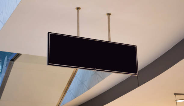 istock billboard blank mockup and template empty frame for logo or text on advertising poster screen background, modern flat style, outdoor banner advertisement 1162950504