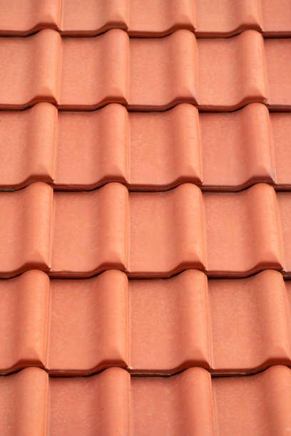 istock Ceramic Roman style roof tiles 1162956927