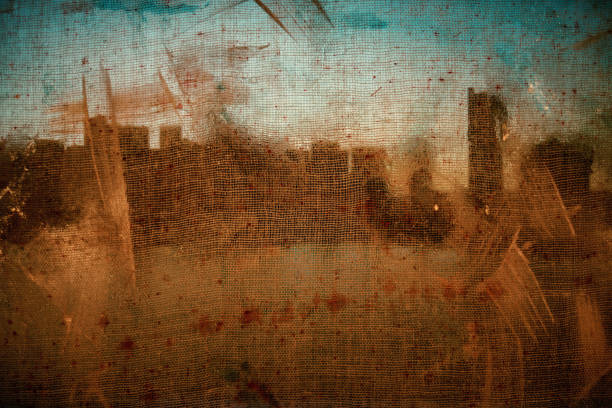 istock Cloth Dream, Skycraper of Wasteland 1162958944