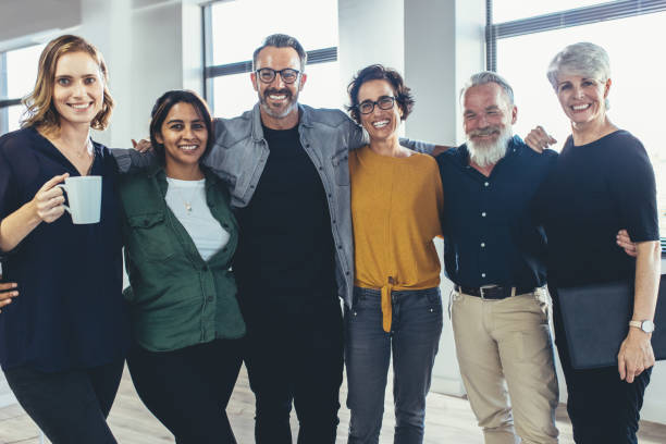 istock Group portrait of business team 1162959906