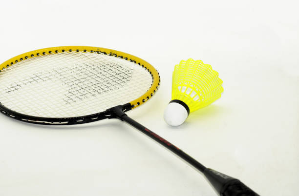 istock badminton racket and ball on white background 1162961676