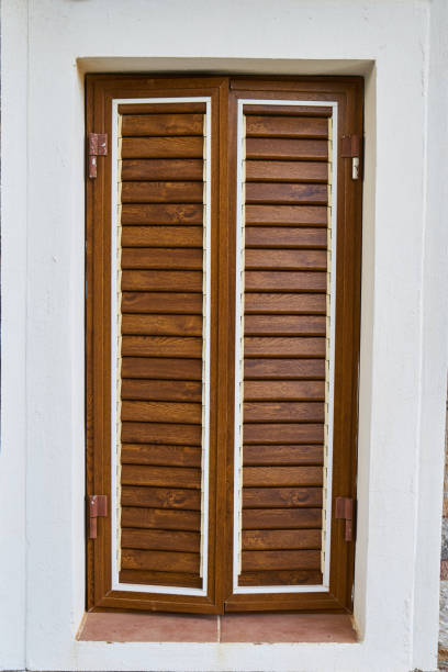 istock an old wooden windo 1162963501