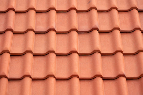 istock Ceramic Roman style roof tiles 1162964597