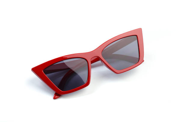 istock red modern sunglasses isolated on white background - Image 1162966417