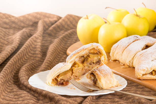 istock Slice of homemade strudel 1162968890