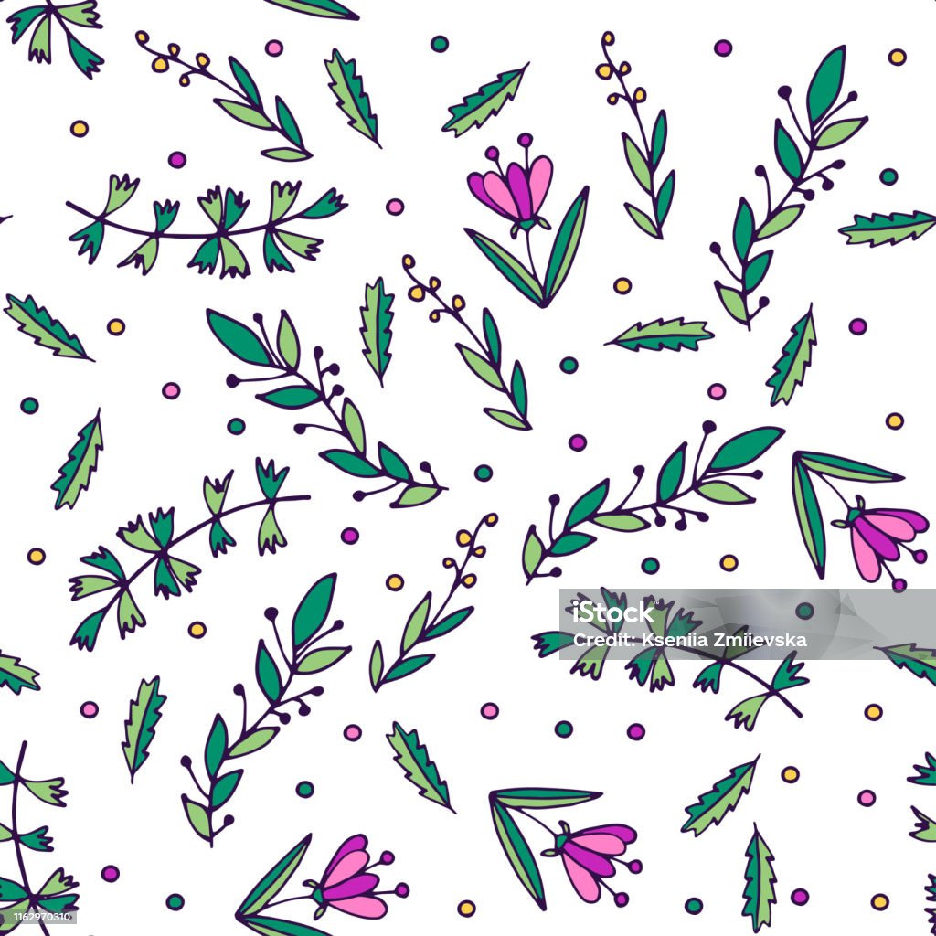Cartoon Pattern No Background Handdrawn Seamless Pattern In Cartoon Style Cute Background Stock ...