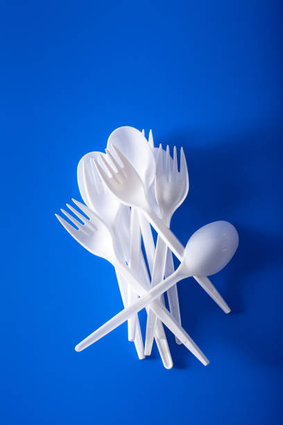 istock single use plastic forks, spoons. concept of recycling plastic, plastic waste 1162971567