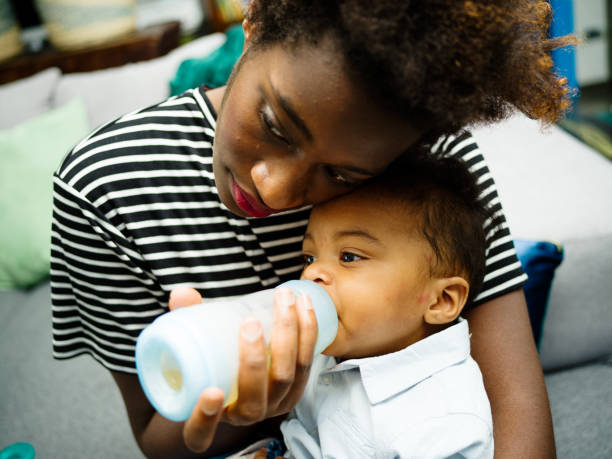 istock Real young mother with little son 1162974987