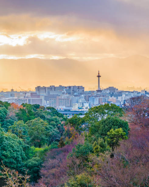 istock Kyoto Aerial View 1162978740