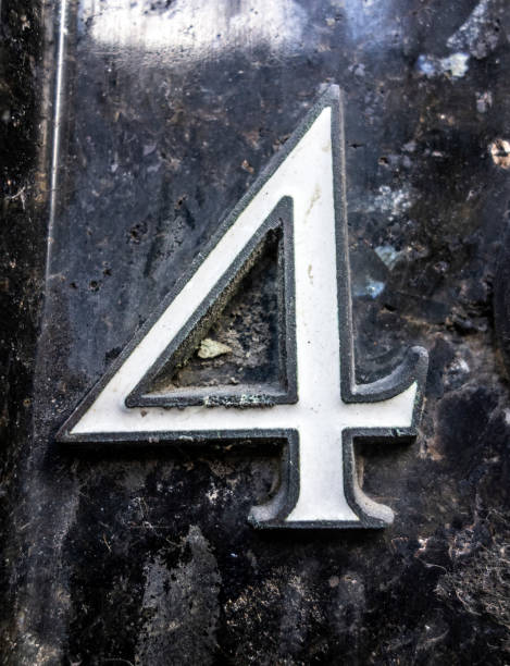 istock Written Wording in Distressed State Typography Found Number 4 1162983439