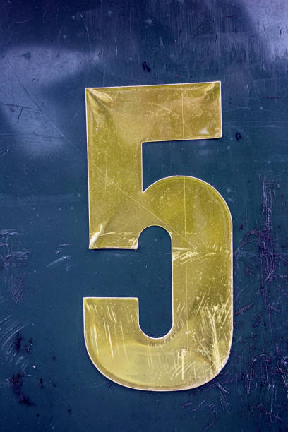 istock Written Wording in Distressed State Typography Found Number 5 1162983780