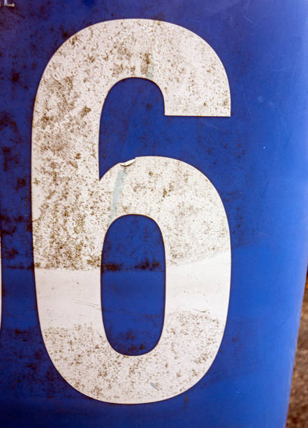 istock Written Wording in Distressed State Typography Found Number 6 1162983898
