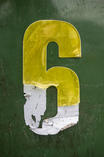 istock Written Wording in Distressed State Typography Found Number 6 1162983940