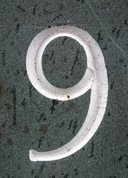 istock Written Wording in Distressed State Typography Found Number 9 1162984081