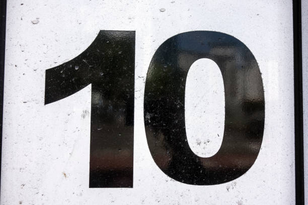 istock Written Wording in Distressed State Typography Found Number 10 1162984246