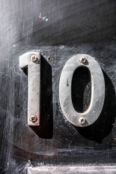 istock Written Wording in Distressed State Typography Found Number 10 1162984254