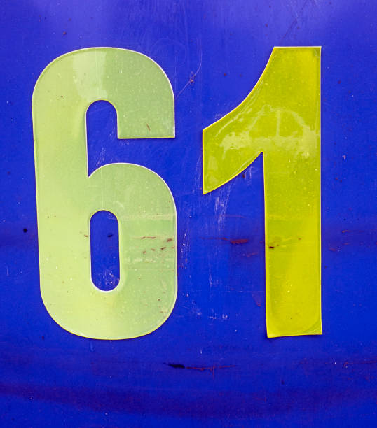 istock Written Wording in Distressed State Typography Found Number 61 1162985129
