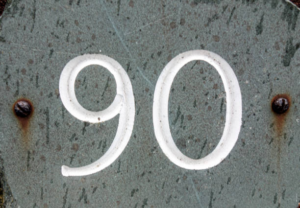 istock Written Wording in Distressed State Typography Found Number 90 1162985377