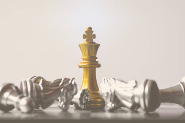 istock A chess king last stand as a true winner.Money game concept. Copy space. 1162985519