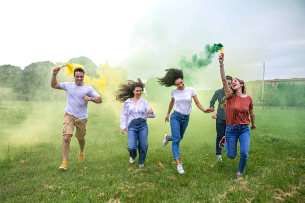 istock Friends party hard at the park celebrating 1162988529