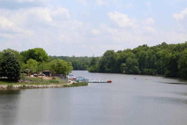 istock Beautiful Park Calm Lake 1162990757