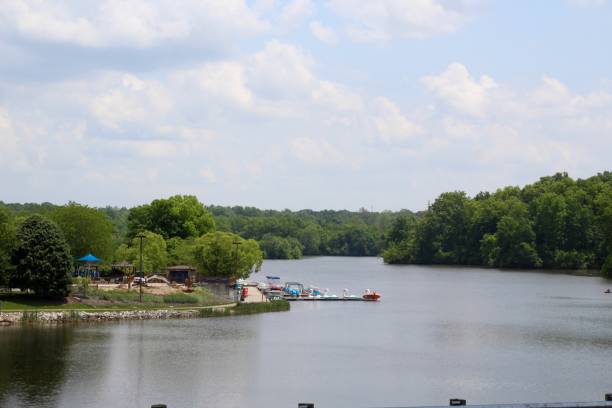 istock Calm Peaceful Park Lake 1162990759
