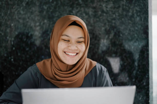 istock Happy Muslim Woman in Working Place 1162997887