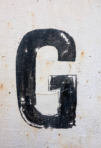 istock Written Wording in Distressed State Typography Found Letter G 1163000100