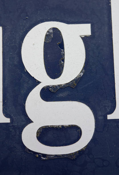 istock Written Wording in Distressed State Typography Found Letter G 1163000159