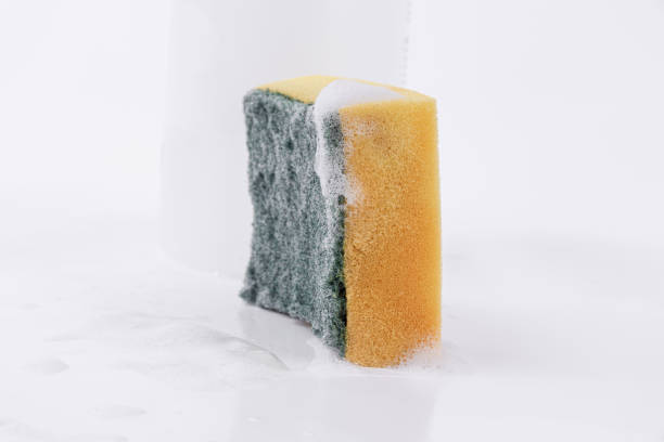 istock Old Sponge Wash,Absorbent Yellow Sponges cleaning 1163000348