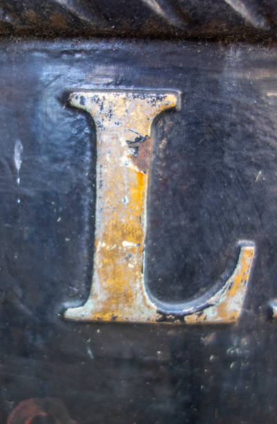 istock Written Wording in Distressed State Typography Found Letter L 1163000913