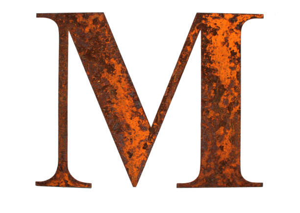 istock Written Wording in Distressed State Typography Found Letter M 1163001083