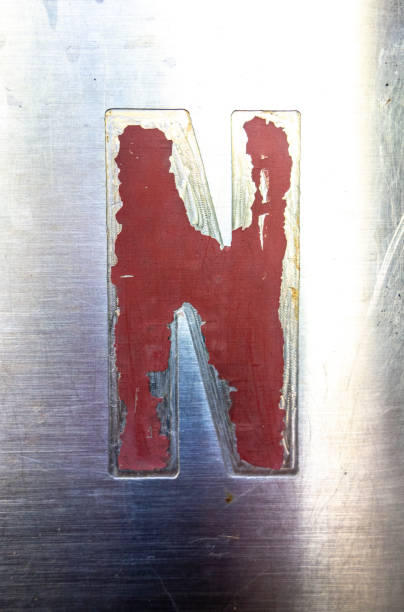 istock Written Wording in Distressed State Typography Found Letter N 1163001136