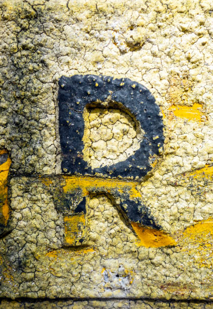 istock Written Wording in Distressed State Typography Found Letter R 1163001260