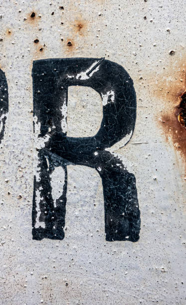 istock Written Wording in Distressed State Typography Found Letter R 1163001366