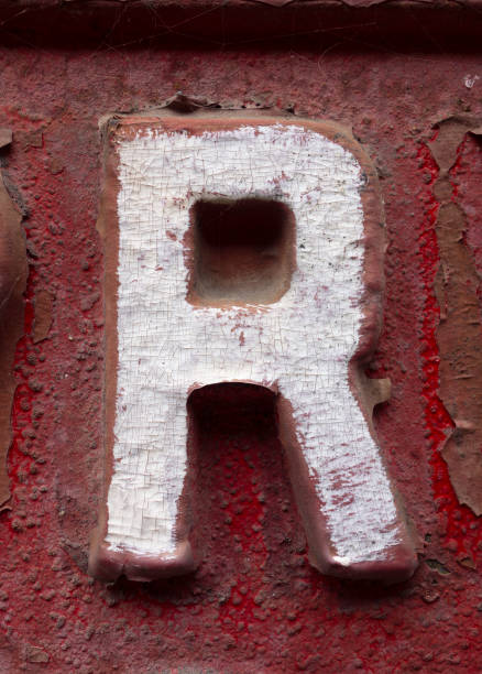 istock Written Wording in Distressed State Typography Found Letter R 1163001412