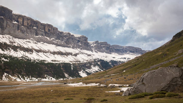 istock Ordesa and Monte Perdido National Park with some snow. 1163001652