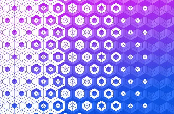 Vector illustration of Cubes Blend Background