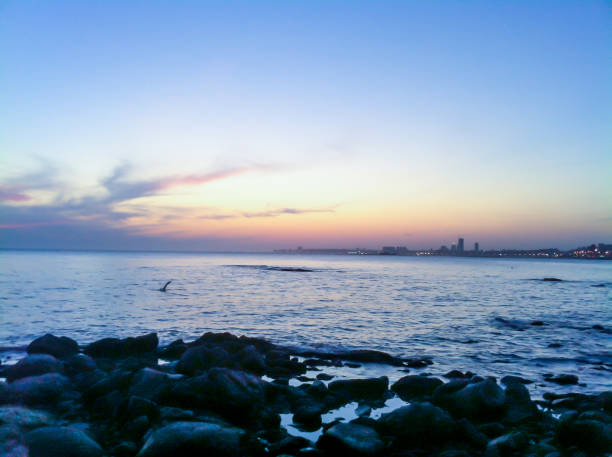 istock Sunset in the coast of Montevideo 1163017158