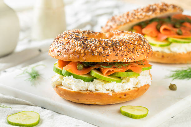istock Homemade Salmond Lox Sandwich 1163019287