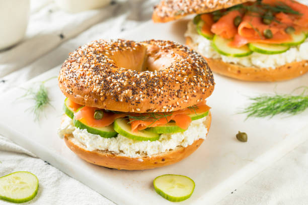 istock Homemade Salmond Lox Sandwich 1163020437