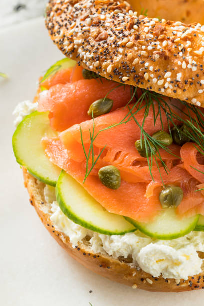 istock Homemade Salmond Lox Sandwich 1163020472